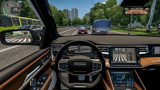 Jeep Grand Wagoneer 2024  City Car Driving Steering Wheel  Normal Driving [upl. by Sarat55]