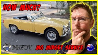 1970 MG Midget  How much did a service cost  MGUY Australia [upl. by Agate]