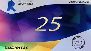 Revit 2016  Cubiertas  Tutorial Básico 25  En Español [upl. by Atrim121]