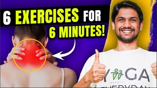 6 Exercises for NECK MOBILITY  Follow Along Video in Hindi  Saurabh Bothra Yoga [upl. by Betteanne]