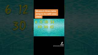 Moana 6 times table song [upl. by Coletta]