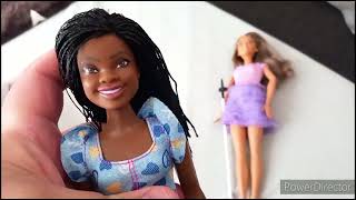 New Barbie Fashionistas  Blind Barbie amp Braded Down Symdrome Barbie [upl. by Montague]