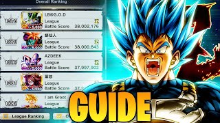 DEFINITIVE GUIDE TO TOURNAMENT OF POWER WITH TIMESTAMPS Dragon Ball Legends [upl. by Susanetta]