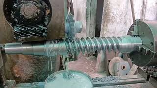 Worm shaft kese banate hai  how to make worm shaft  worm shaft manufacture [upl. by Nnylatsyrc]