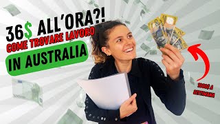 Come cercare lavoro in Australia  quanto guadagno e info [upl. by Ellehcam]