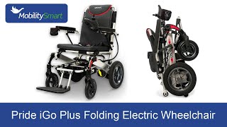 Pride iGo Plus Folding Electric Wheelchair  Sleek Practical and UltraLightweight [upl. by Dranyer]