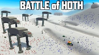 GIANT BATTLE of HOTH in Ravenfield Ravenfield  Star Wars  Beta Gameplay Empire vs Rebels [upl. by Elleira]