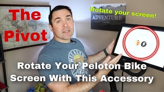 Rotate Your Peloton Bike Screen With This Accessory  The Pivot Review [upl. by Ecinaej]