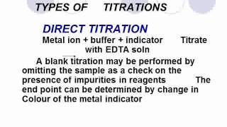 COMPLEXOMETRIC TITRATIONS [upl. by Sumerlin]