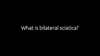 What is bilateral sciatica  Dr Todd Lanman [upl. by Atinev]