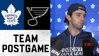 Maple Leafs Media Availability  Postgame vs St Louis Blues  October 24 2024 [upl. by Ellehcin]