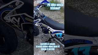 PIT BIKE SENZA FRIZIONE🫨 pov viralvideo bikelife youtubeitalia sound shorts [upl. by Lux]