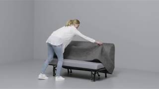 產品示範  LYCKSELE 兩座位梳化床  LYCHSELE Twoseat sofabed Assembly [upl. by Aisayn]