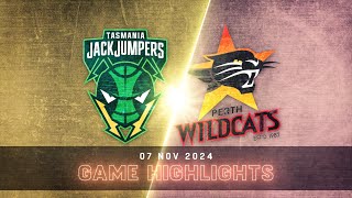 NBL Mini Perth Wildcats vs Tasmania JackJumpers  Extended Highlights [upl. by Zetrac]