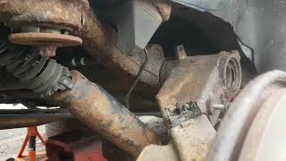 Peugeot 206 cc rear axle seized torsion bar suspension [upl. by Ihcur]