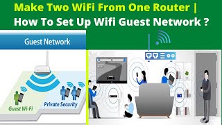 Make Two WiFi From One Router  How To Set Up WiFi Guest Network [upl. by Coffeng877]