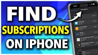 How To See Subscriptions on iPhone [upl. by Ellasal]