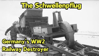 The Schwellenpflug Germany’s WW2 Railway Destroyer Schwellenpflug ww2 fyp [upl. by Trace]