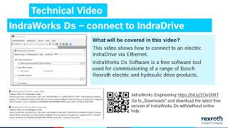 IndraWorks Ds – connect to IndraDrive via Ethernet [upl. by Brahear]