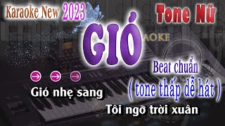 GIÓ  KARAOKE TONE NỮ karaoke tiktok 2023 [upl. by Molahs]