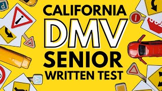 PASS Your California DMV Senior Written Test  25 REAL QUESTIONS [upl. by Lietman]