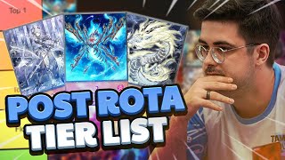 MA TIERLIST DES DECKS DU FORMAT POST ROTA  🧐 YuGiOh  Meta [upl. by Larrej]