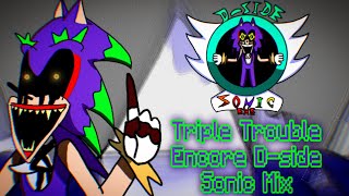 fnf Triple Trouble Encore Dside Sonic Mix Fanmade [upl. by Leemaj]