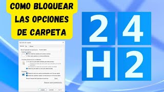 Como Habilitar o Deshabilitar las Opciones de Carpeta en Windows 11 [upl. by Tsepmet66]