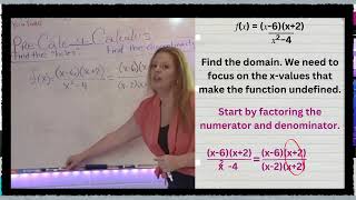 Finding Holes Discontinuities Asymptotes [upl. by Aivatco424]