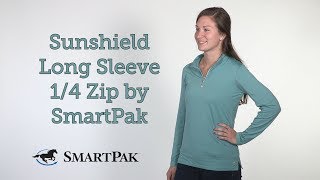 Sunshield Long Sleeve 14 Zip by SmartPak Review [upl. by Oinota]