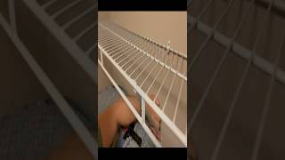 Wire Shelf Bracket Install instructions  ClosetMaid shorts diy [upl. by Stinson]