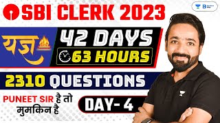 SBI CLERK PRE 2023  Reasoning Crash Course 42 Days लगातार 2310 Ques 63 Hours  DAY04  Puneet sir [upl. by Crofoot]