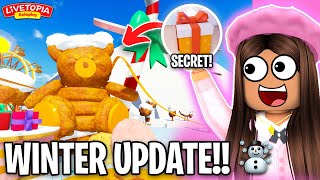 NEW ⛄ WINTER UPDATE in LIVETOPIA Roleplay ROBLOX Update 135 [upl. by Yorztif138]