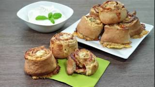 Rezept Low Carb Pizzaschnecken backen  glutenfrei [upl. by Afrikah732]