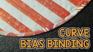 Bias Binding For Curve Quilts  Bias Binding Tutorial [upl. by Yelyk]