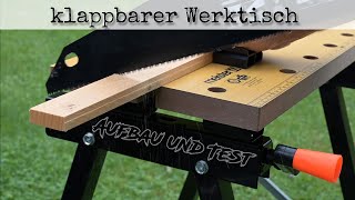 Klappbarer Werktisch  Aufbau und Test [upl. by Salman863]