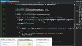 Windows 8 Apps with C  Part 29 Incorporating Push Notifications [upl. by Florida]