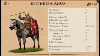 Europa Barbarorum II  Arvernoi Starting Position  Units and Regions [upl. by Phoebe898]