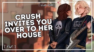 ASMR quotcan you stay for dinnerquot crush invites you over to her place f4f audio drama [upl. by Ynnij]