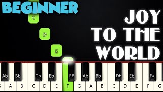 Joy To The World  BEGINNER PIANO TUTORIAL  SHEET MUSIC by Betacustic [upl. by Rephotsirhc350]