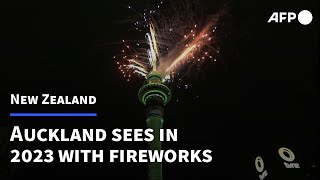 New Zealand fireworks welcome in New Year 2023  AFP [upl. by Hayton]