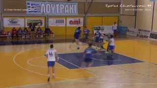 Spiros Cherouveim  Left Back  Handball Greece 2015 [upl. by Rinum886]