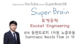 로켓공학 014 등엔트로피 노즐 유동 Isentropic 1D Nozzle Flow [upl. by Hullda688]