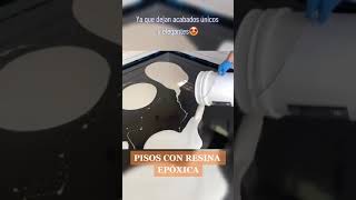 como hacer pisos de resina epoxica [upl. by Bashee]