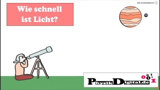 Wie schnell ist Licht Historische Messungen der Lichtgeschwindigkeit  einfach und anschaulich [upl. by Jody237]