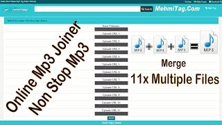 Online Multiple Mp3 Files Joiner Non Stop Mp3 Maker Merge Mp3 audio [upl. by Whiffen]