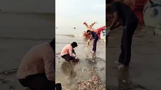 After Ganpati Visarjan Beach Cleaning 🧹 Ganpati bappa morya [upl. by Ainet]