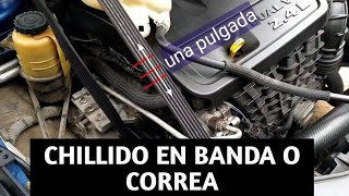 cómo diagnosticar chillido o ruido en banda o correa de un auto ¿que es ¿banda o poleas [upl. by Oinotnaesoj]