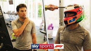 In the gym with an F1 driver  At home with Sergio Perez [upl. by Apeed]