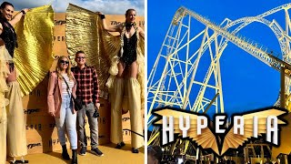 Hyperia FIRST RIDE amp Review  Thorpe Park UKs Tallest Roller Coaster [upl. by Azile]